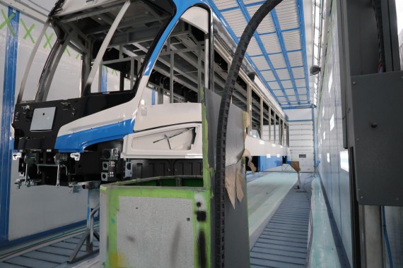 Окрасочно-сушильная камера для трамвайных вагонов SPK-30.6.7