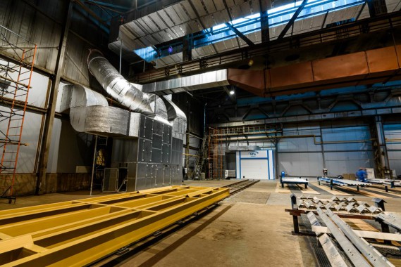 Комплекс подготовки поверхности и окраски для стальных металлоконструкций, Тверская обл.