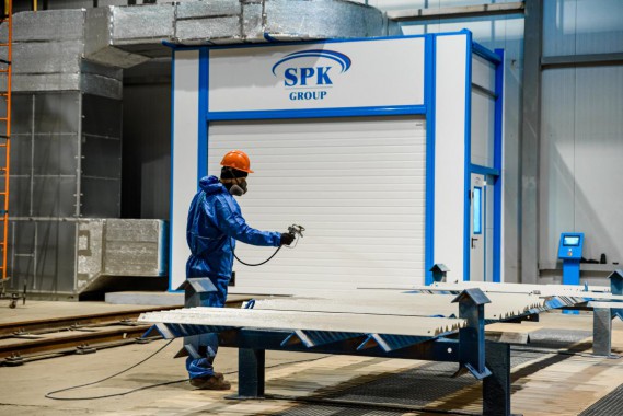 Комплекс подготовки поверхности и окраски для стальных металлоконструкций, Тверская обл.