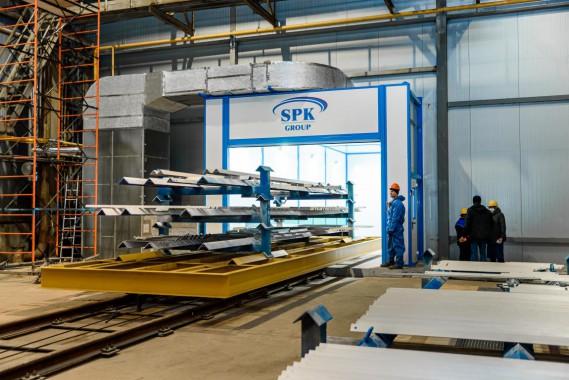 Комплекс подготовки поверхности и окраски для стальных металлоконструкций, Тверская обл.