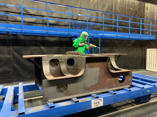 Дробеструйная камера для ж/д транспорта SPK GROUP