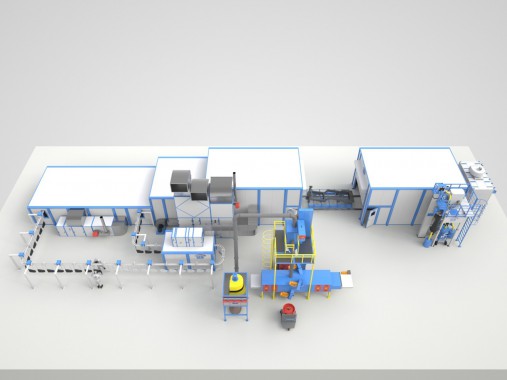 Линия SPK окраски рам тракторов Линия SPK GROUP окраски рам тракторов