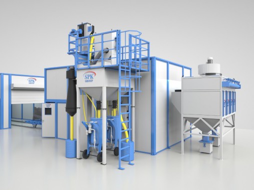 Линия SPK окраски рам тракторов Линия SPK GROUP окраски рам тракторов