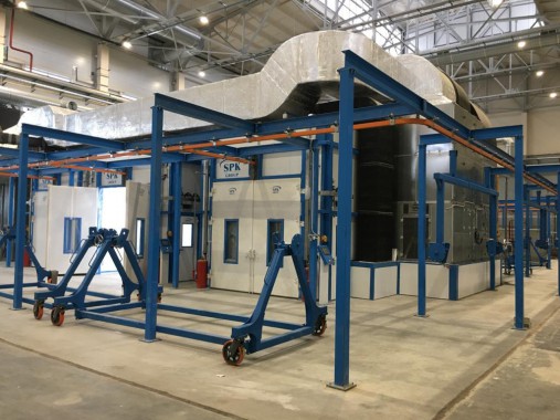 Комплекс подготовки поверхности, покраски и сушки для ж/д оборудования SPK-42.23.4, г. Тверь от SPK GROUP