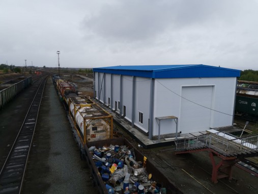 Камера уличной установки для окраски и сушки жд техники