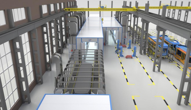 Комплекс подготовки, окраски и проверки герметичности вагонов SPK Комплекс подготовки, окраски и проверки герметичности вагонов SPK GROUP