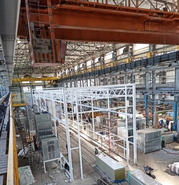 Покрасочно-сушильная камера SPK GROUP для электровозов