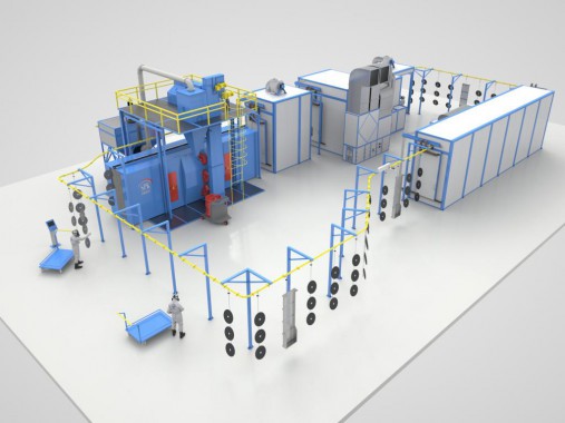 Автоматическая линия подготовки и окраски СПК ГРУПП