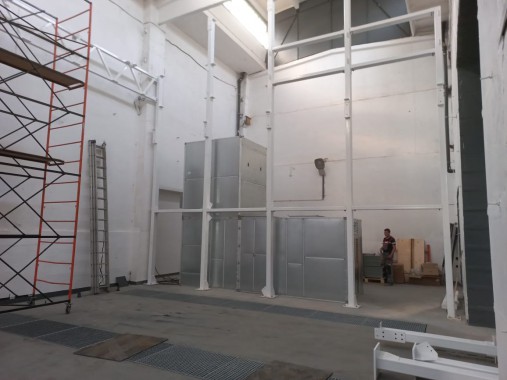 Покрасочно-сушильные камеры SPK GROUP для кузовов дорожной техники