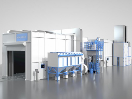 SPK GROUP Дробеструйная камера SPK-SBB-12.6.5 для железнодорожной техники 