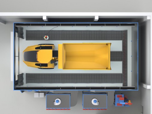 Дробеструйная камера для деталей спецтехники SPK-10.6.5 Дробеструйная камера для деталей спецтехники SPK GROUP