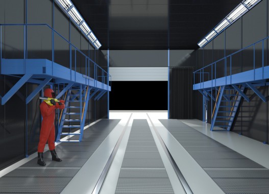 Дробеструйная камера для рам прицепов SPK GROUP