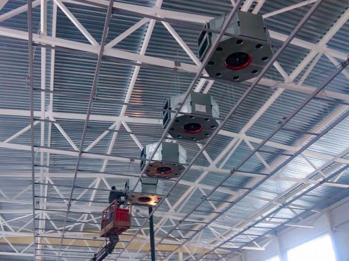 Комплекс оборудования: зона открытой окраски SPK-Z 24.6, дробеструйная камера SPK-16.7.6