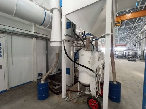 Проектирование, строительство и монтаж комплекса дробеструйной и окрасочно-сушильной камер SPK, г. Оренбург