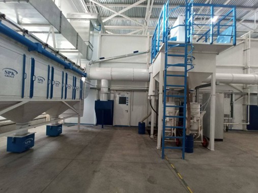 Проектирование, строительство и монтаж комплекса дробеструйной и окрасочно-сушильной камер SPK, г. Оренбург