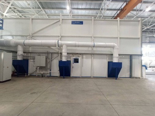 Проектирование, строительство и монтаж комплекса дробеструйной и окрасочно-сушильной камер SPK, г. Оренбург