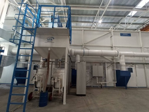 Проектирование, строительство и монтаж комплекса дробеструйной и окрасочно-сушильной камер SPK, г. Оренбург