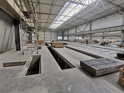 Линия подготовки и окраски кузовов и рам самосвалов, г. Калининград Линия подготовки и окраски кузовов и рам самосвалов SPK GROUP