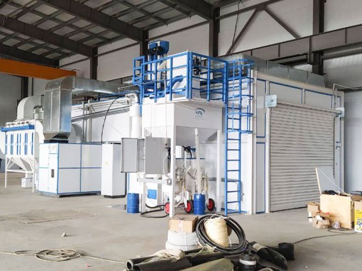 Дробеструйная и окрасочно-сушильная камеры SPK для трубопроводов, г. Курск Дробеструйная и окрасочно-сушильная камеры SPK GROUP для трубопроводов