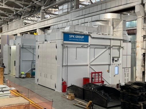 Фото окрасочной и моечной камер для сельхозтехники SPK GROUP 