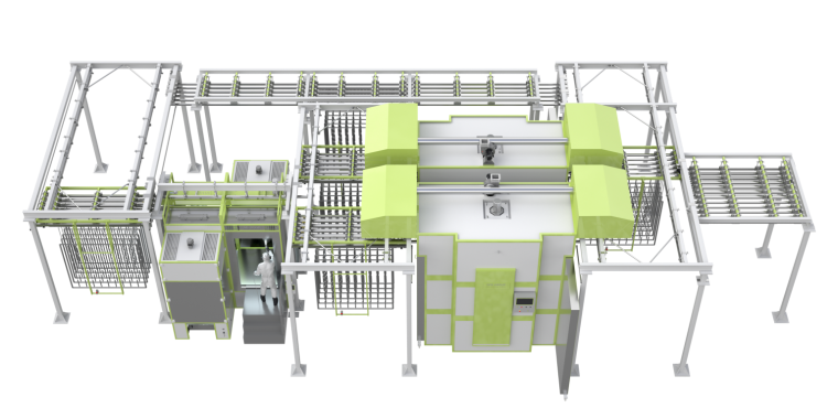 Порошковая линия окрасочных камер серии SPK Порошковая линия окрасочных камер SPK GROUP
