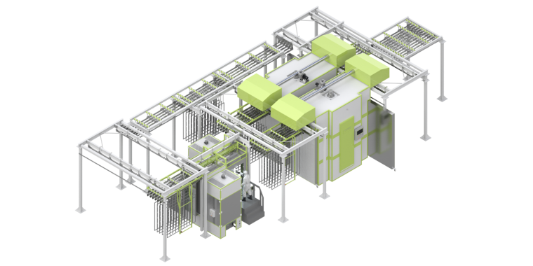 Порошковая линия окрасочных камер серии SPK Порошковая линия окрасочных камер SPK GROUP