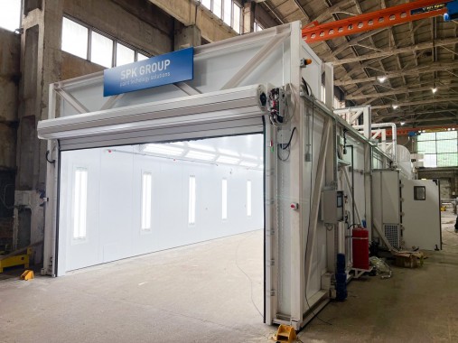 Мобильная окрасочно-сушильная камера SPK-SCB(M) - 14.5.3, г. Н. Новгород Мобильная окрасочно-сушильная камера SPK GROUP
