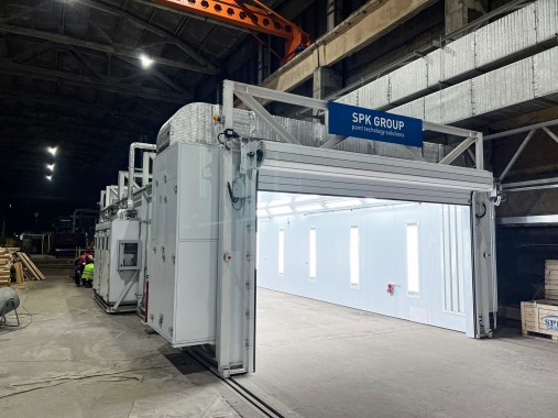 Мобильная окрасочно-сушильная камера SPK-SCB(M) - 14.5.3, г. Н. Новгород Мобильная окрасочно-сушильная камера SPK GROUP