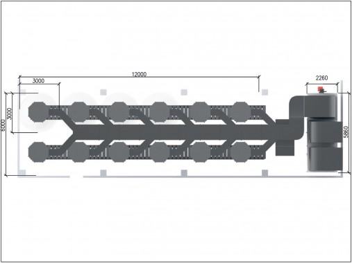 Комплекс оборудования для порошковой окраски  SPK GROUP SPK-CS-60.1.15.220 и зона открытой окраски SPK-18.6.6
