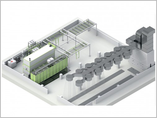 Комплекс оборудования для порошковой окраски  SPK GROUP SPK-CS-60.1.15.220 и зона открытой окраски SPK-18.6.6