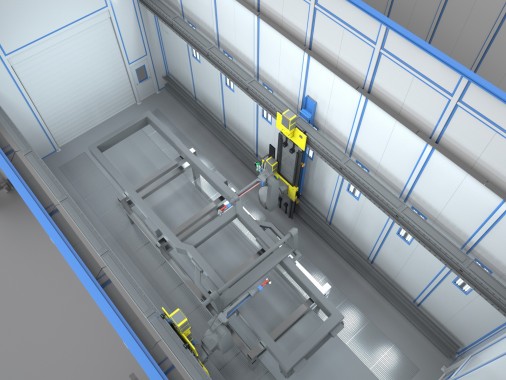 Линия роботизированной подготовки и окраски деталей самосвальной техники SPK GROUP