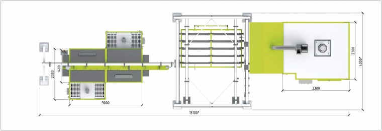 Порошковая окрасочная линия SPK GROUP для дверей и мебели 