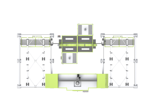 Порошковая окрасочная линия SPK GROUP для шкафов вентиляции и климатического оборудования 
