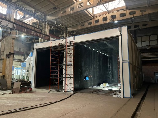 Двухсекционная дробеструйная камера SPK-SBB-15.11.6, г. Новоуральск 