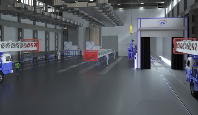 Зона открытой окраски SPK GROUP OPSS-13.4 для бурового оборудования