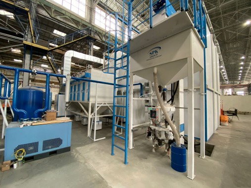 Дробеструйная камера для коммунальной техники SPK-11.5.7, г. Курган Дробеструйная камера для коммунальной техники SPK GROUP