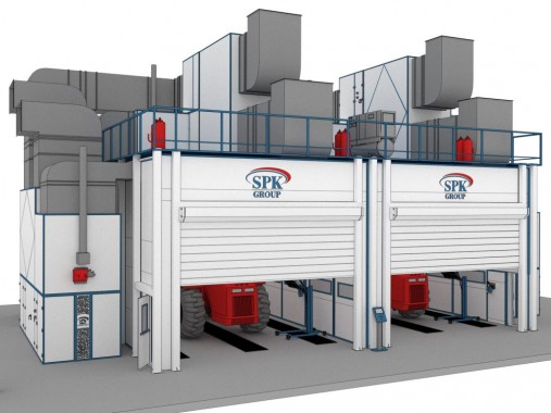 Камера окраски и сушки для тракторов от СПК