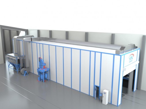 Дробеструйная камера для вагонов SPK GROUP