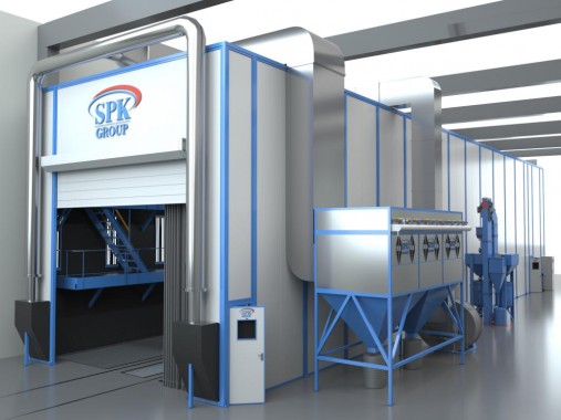 Дробеструйная камера для вагонов SPK GROUP