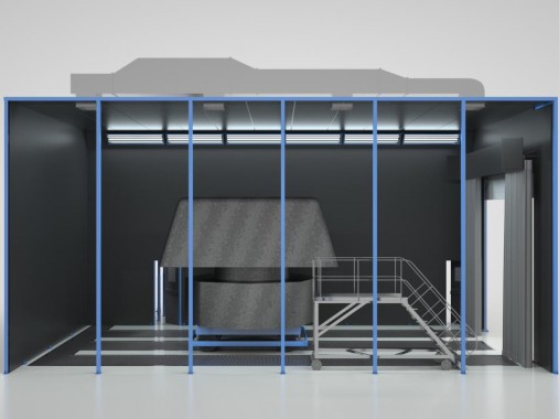 Дробеструйная камера для деталей электровозов SPK-12.6.6 Дробеструйная камера для деталей электровозов SPK GROUP