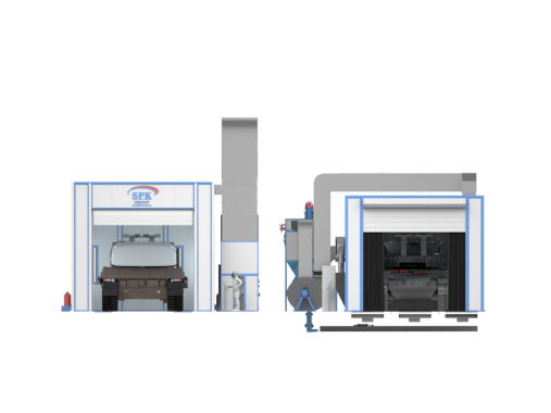 Комплекс подготовки и окраски спецтехники SPK Комплекс подготовки и окраски восточной и специальной техники СПК