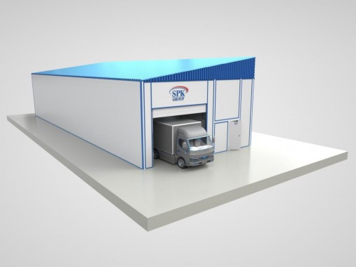 Уличная окрасочно-сушильная камера для грузовой техники SPK P-26.5.4 Уличная окрасочно-сушильная камера для грузовой техники SPK GROUP