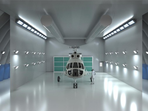 Проект надувного ангара для вертолетов SPK GROUP