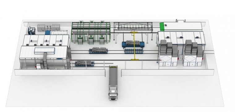Линия грунтования каркаса и окрашивания корпусов пассажирской техники SPK GROUP