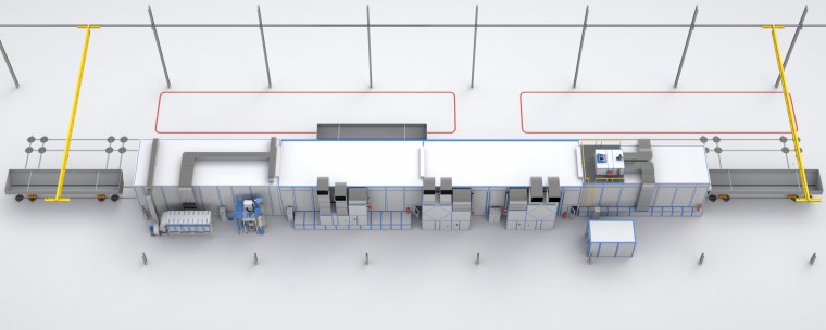 Линия подготовки и роботизированной окраски агротехники SPK
