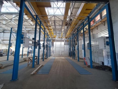 Окрасочно-сушильный комплекс SPK для спецтехники в г. Курган Окрасочно-сушильный комплекс SPK для спецтехники в г. Курган