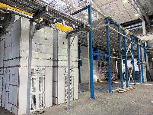 Окрасочно-сушильный комплекс SPK для спецтехники в г. Курган Окрасочно-сушильный комплекс SPK для спецтехники в г. Курган