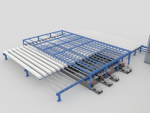 Линия роботизированной окраски труб SPK