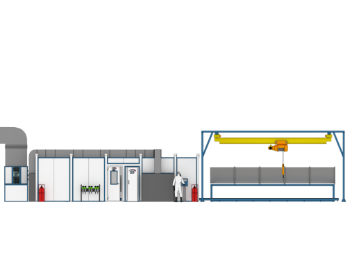 Автоматическая окрасочная камера SPK-SB-9.3.2 