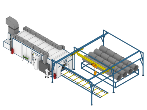 Автоматическая окрасочная камера SPK-SB-9.3.2 